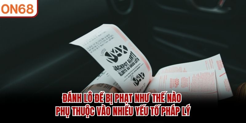 đánh lô đề bị phạt như thế nào
